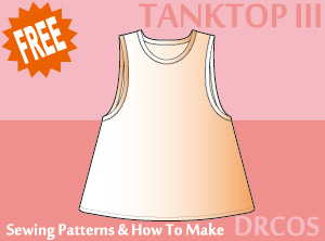 Tanktop 3 Sewing Patterns Cosplay Costumes how to make Free Where to buy