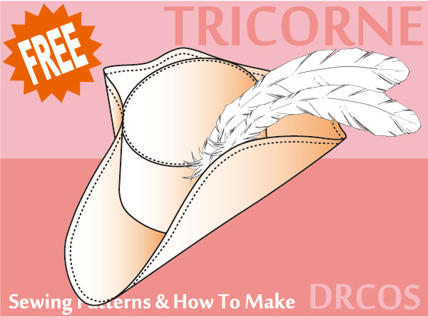 Tricorne Free sewing patterns & how to make