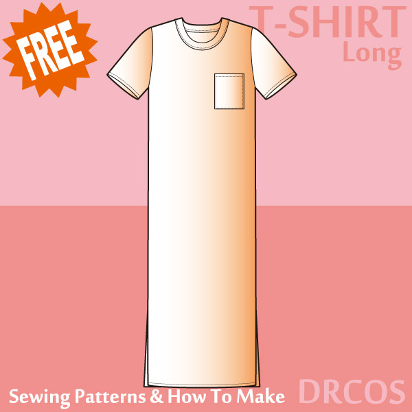 T-shirt 7(Long) Free sewing patterns & how to make
