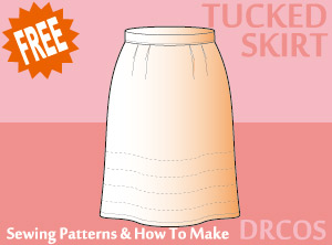 Tucked Skirt Sewing Patterns Cosplay Costumes how to make Free Where to buy