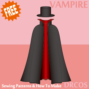 Vampire(Dracula) Sewing Patterns Cosplay Costumes how to make Free Where to buy