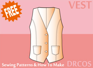 Vest(simplicity) Sewing Patterns Cosplay Costumes how to make Free Where to buy