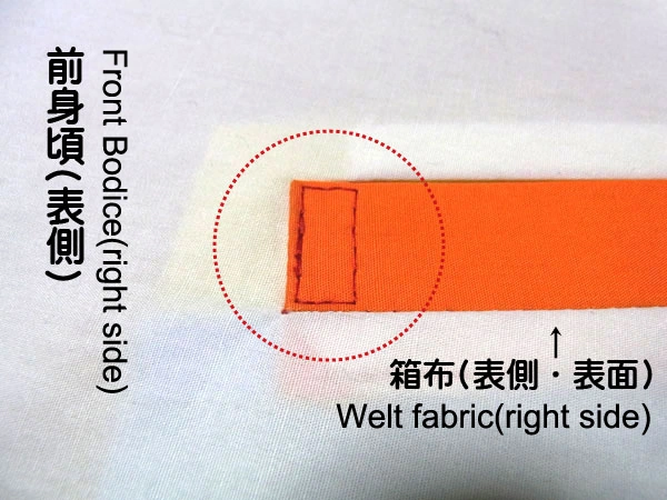 Reverse stitching welt bottom
